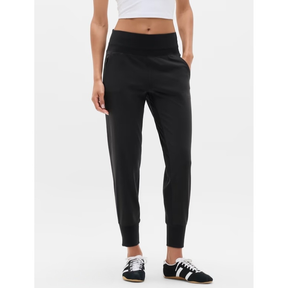 Athleta Venice High Rise Joggers Black Hiking Pants Petite S SP